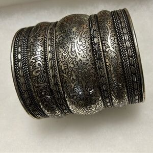 3 inch silver Estate bracelet